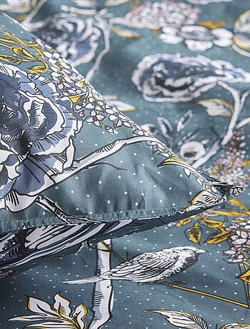 Juego de cama con estampado de flores - Doble