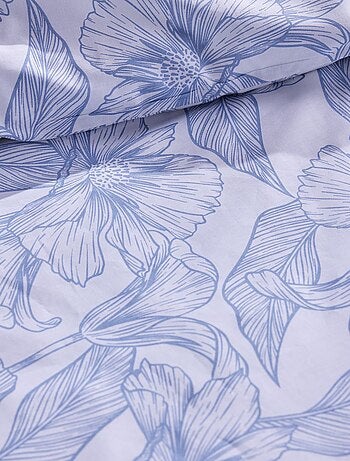 Juego de cama con estampado de flores - Doble