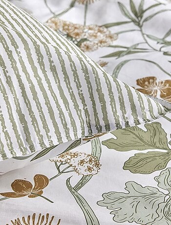 Juego de cama con estampado de flores - Doble