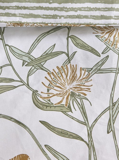 Juego de cama con estampado de flores - Doble - Kiabi