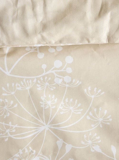 Juego de cama con estampado de flores - Doble - Kiabi
