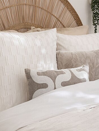 Juego de cama con estampado de flores en jacquard