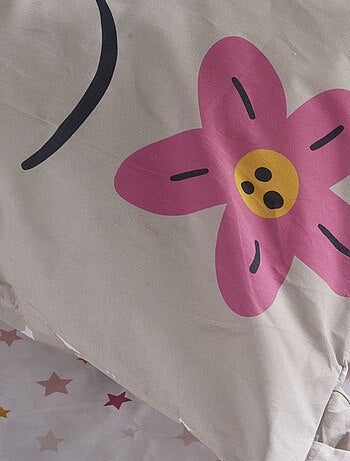 Juego de cama con estampado de gato - Individual