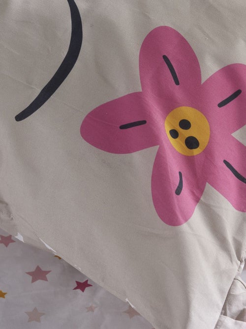 Juego de cama con estampado de gato - Individual - Kiabi