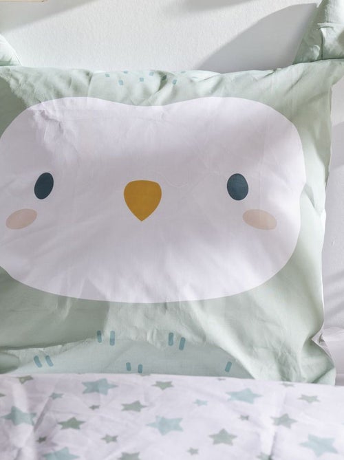 Juego de cama con estampado de lechuza - Individual - Kiabi