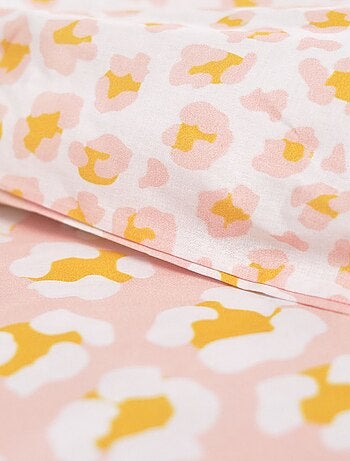 Juego de cama con estampado de leopardo - Doble