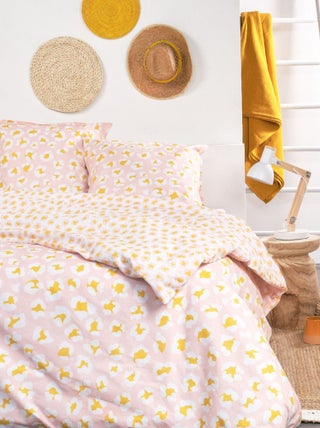 Juego de cama con estampado de leopardo - Doble
