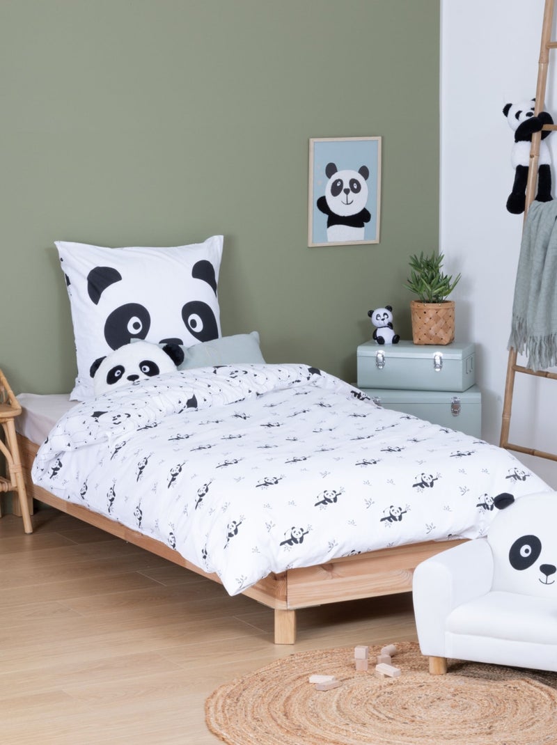 Juego de cama con estampado de panda Blanco - Kiabi