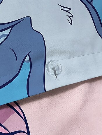 Juego de cama con estampado de 'Stitch y Angel' - 1 persona