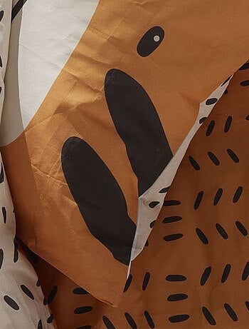 Juego de cama con estampado de tigre - Individual