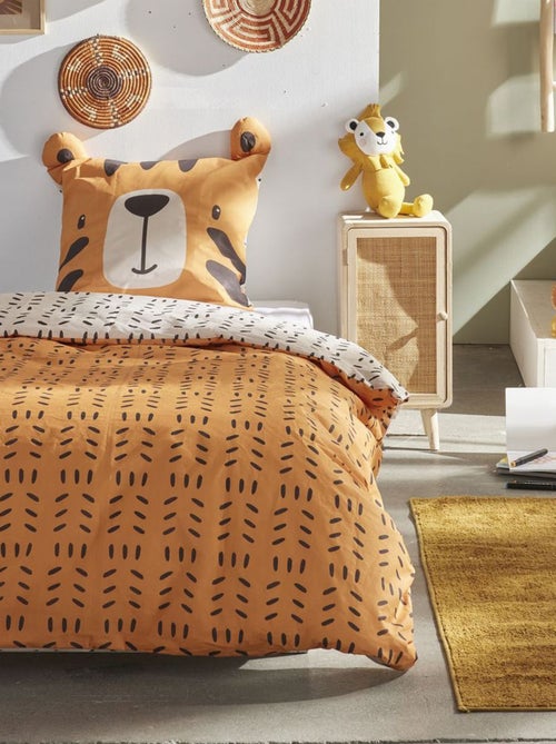 Juego de cama con estampado de tigre - Individual - Kiabi