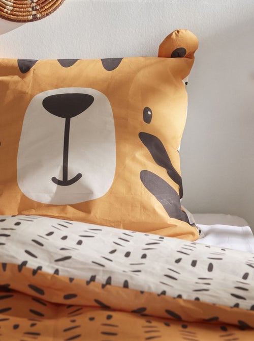 Juego de cama con estampado de tigre - Individual - Kiabi