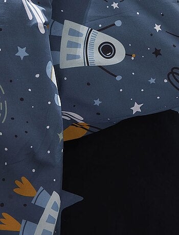 Juego de cama con estampado espacial - Individual