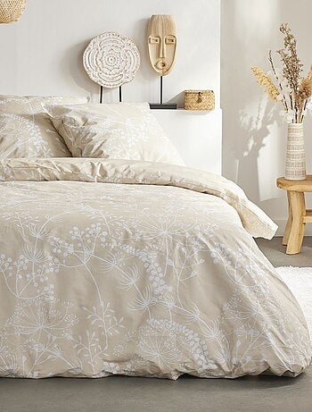Juego de cama con estampado floral - 2 personas