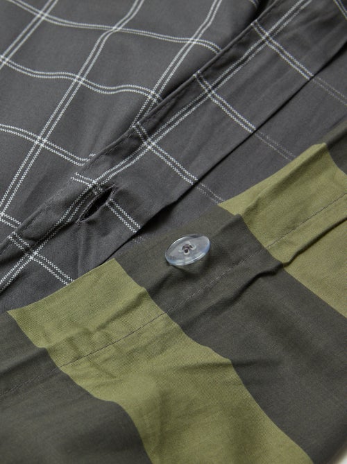 Juego de cama con funda nórdica (240x220 cm) + fundas de almohada - Kiabi
