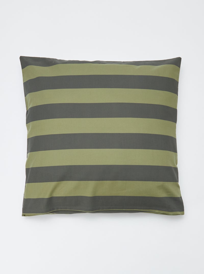 Juego de cama con funda nórdica (260 x 60 cm)   + 2 fundas de almohada GRIS - Kiabi