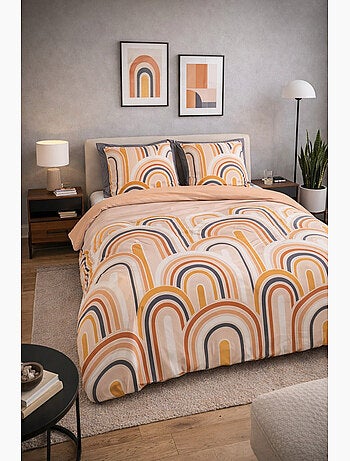 Juego de cama con motivos de arcos retro