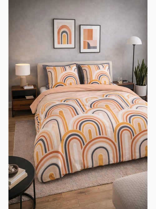 Juego de cama con motivos de ARCOS retro - Kiabi Juego de cama con motivos de ARCOS retro - Kiabi
