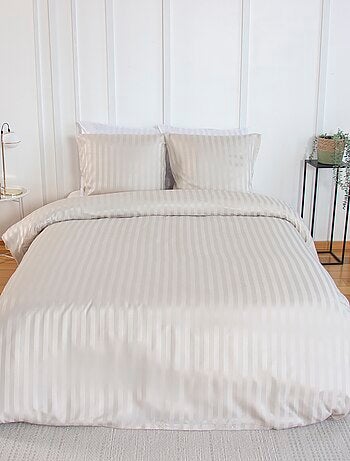 Juego de cama de 1 o 2 plazas de satén + 2 fundas de almohada