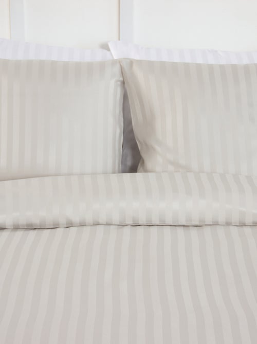 Juego de cama de 1 o 2 plazas de satén + 2 fundas de almohada - Kiabi