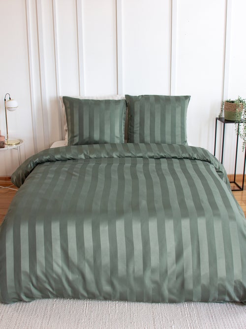 Juego de cama de 1 o 2 plazas de satén + 2 fundas de almohada - Kiabi