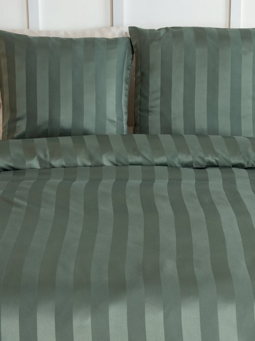Juego de cama de 1 o 2 plazas de satén + 2 fundas de almohada - Kiabi