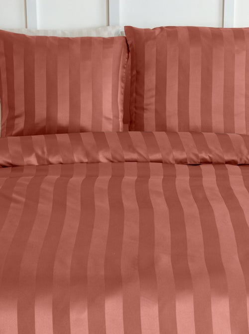 Juego de cama de 1 o 2 plazas en satén + 2 fundas de almohada - Kiabi