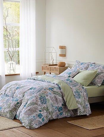 Juego de cama de 2 piezas de algodón satinado funda nórdica + funda de almohada
