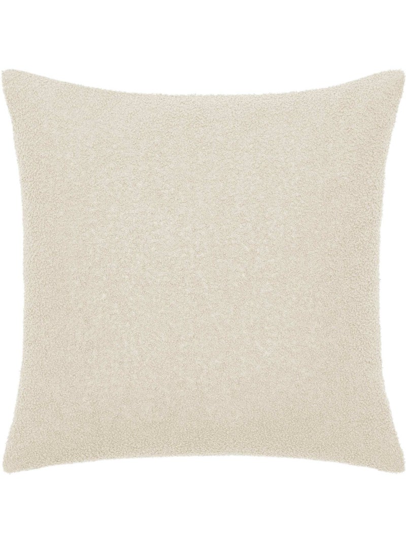 Juego de cama de 2 piezas de felpa con ribete a cuadros: funda nórdica + funda de almohada Beige gris - Kiabi