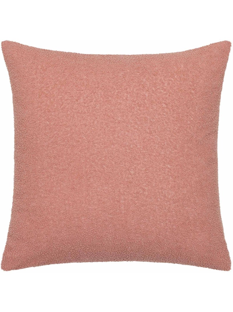 Juego de cama de 2 piezas de felpa con ribete a cuadros: funda nórdica + funda de almohada Rosa - Kiabi