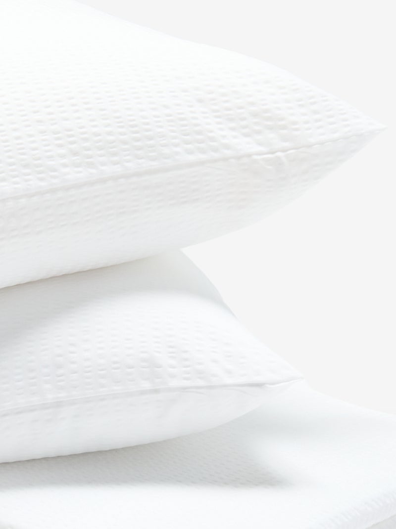 Juego de cama de 2 piezas Funda nórdica + fundas de almohada - 200 x 200 cm - KIABI Home Blanco - Kiabi