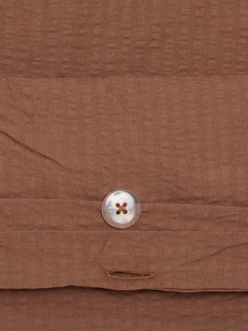 Juego de cama de 2 piezas Funda nórdica + fundas de almohada - 200 x 200 cm - KIABI Home Marron - Kiabi