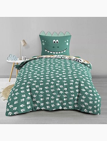 Juego de cama de 2 piezas reversible de dinosaurio