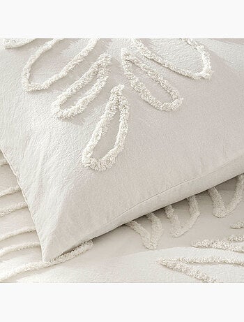 Juego de cama de 3 piezas, 100 % algodón tufting, con funda nórdica y fundas de almohada