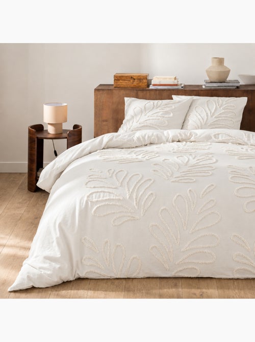Juego de cama de 3 piezas, 100 % algodón tufting, con funda nórdica y fundas de almohada - Kiabi