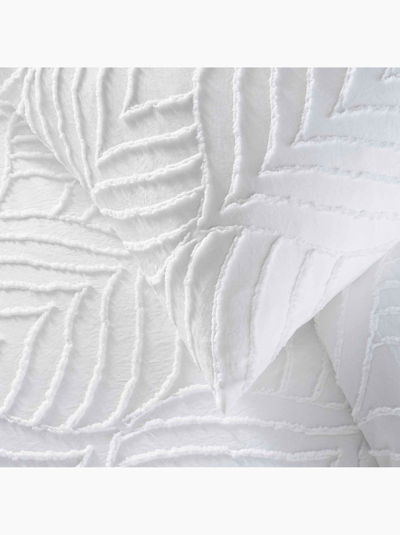 Juego de cama de 3 piezas con acolchado Blanco - Kiabi