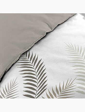 Juego de cama de 3 piezas con estampado de follaje, funda y fundas de almohada