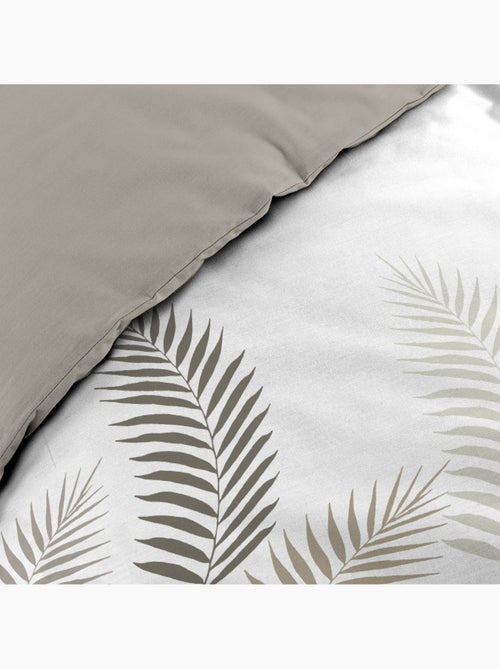 Juego de cama de 3 piezas con estampado de follaje, funda y fundas de almohada - Kiabi Juego de cama de 3 piezas con estampado de follaje, funda y fundas de almohada - Kiabi