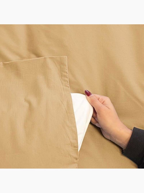 Juego de cama de 3 piezas con estampado de leopardo, funda y fundas de almohada - Kiabi Juego de cama de 3 piezas con estampado de leopardo, funda y fundas de almohada - Kiabi