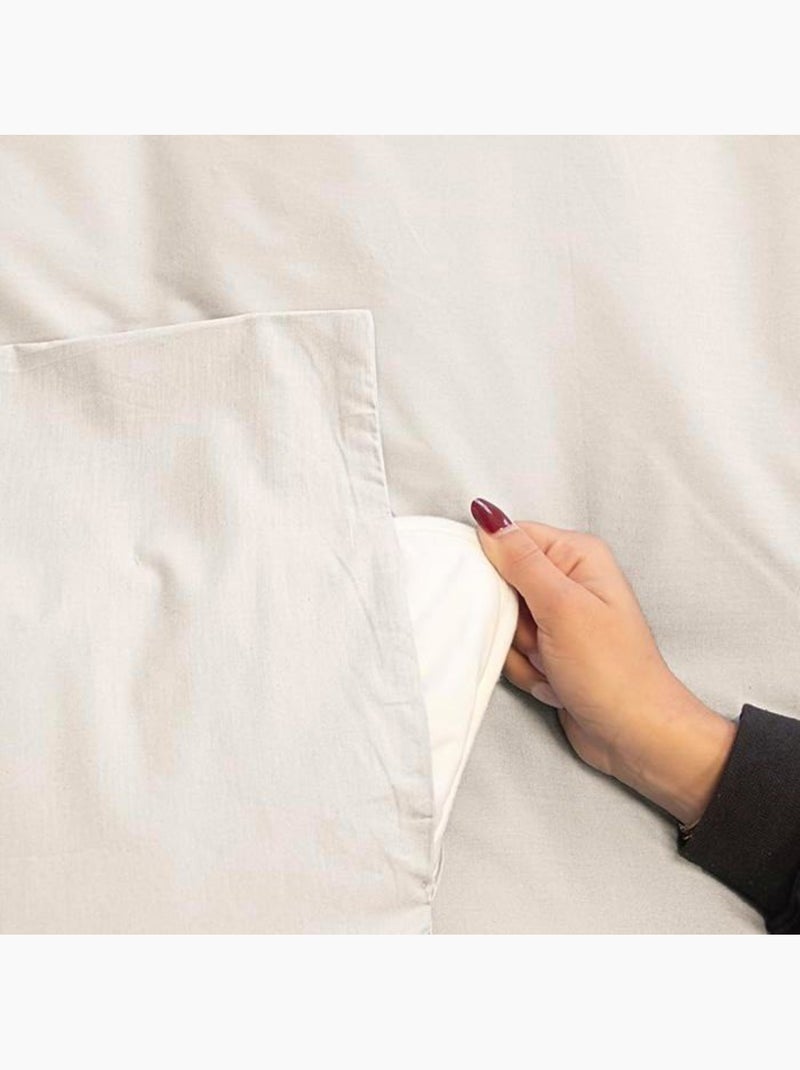 Juego de cama de 3 piezas con estampado de leopardo, funda y fundas de almohada Beige claro - Kiabi