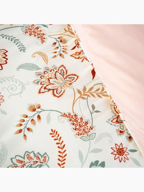 Juego de cama de 3 piezas con flores reversibles - Kiabi