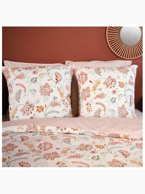 Juego de cama de 3 piezas con flores reversibles - Kiabi