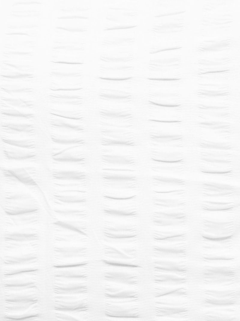 Juego de cama de 3 piezas con rayas plisadas Blanco - Kiabi