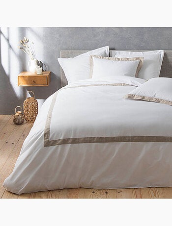 Juego de cama de 3 piezas de algodón y lino