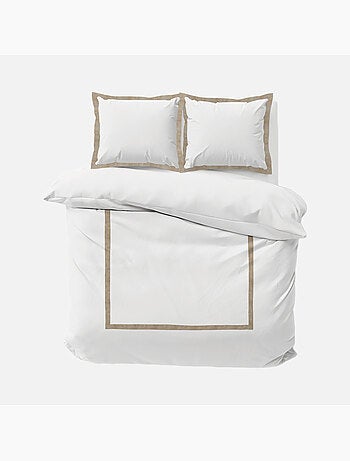 Juego de cama de 3 piezas de algodón y lino