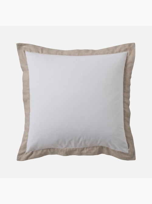 Juego de cama de 3 piezas de algodón y lino - Kiabi