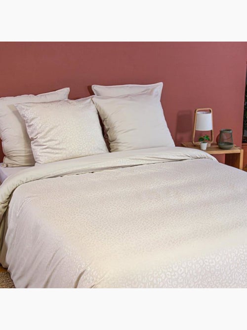 Juego de cama de 3 piezas de microfibra de leopardo, funda + fundas de almohada - Kiabi Juego de cama de 3 piezas de microfibra de leopardo, funda + fundas de almohada - Kiabi