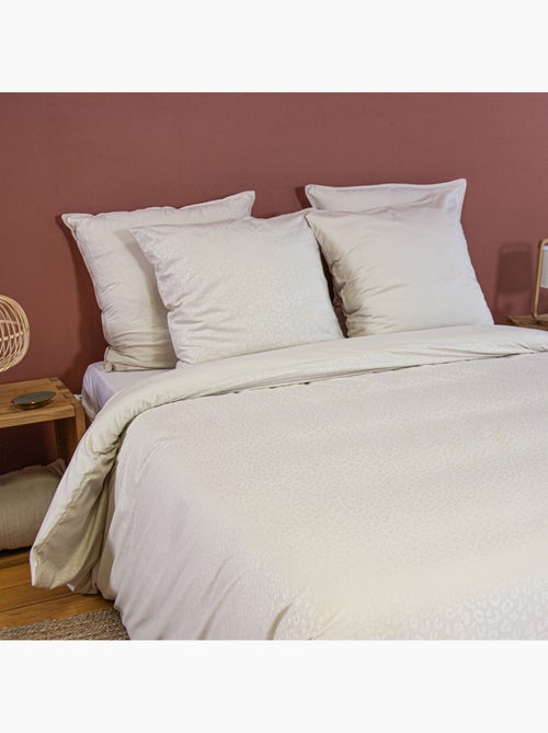 Juego de cama de 3 piezas de microfibra de leopardo, funda + fundas de almohada - Kiabi Juego de cama de 3 piezas de microfibra de leopardo, funda + fundas de almohada - Kiabi