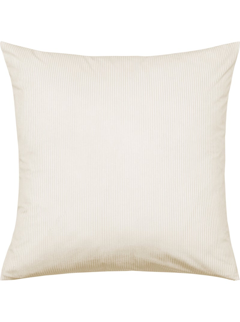 Juego de cama de 3 piezas de terciopelo acanalado liso: funda nórdica + fundas de almohada Beige gris - Kiabi