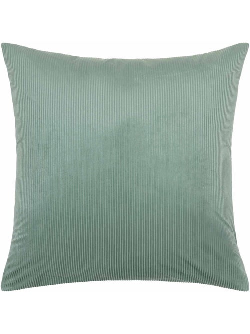 Juego de cama de 3 piezas de terciopelo acanalado liso: funda nórdica + fundas de almohada - Kiabi Juego de cama de 3 piezas de terciopelo acanalado liso: funda nórdica + fundas de almohada - Kiabi